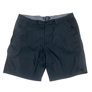 Men's Black Chino Shorts Size 40 Classic Fit Casual Solid